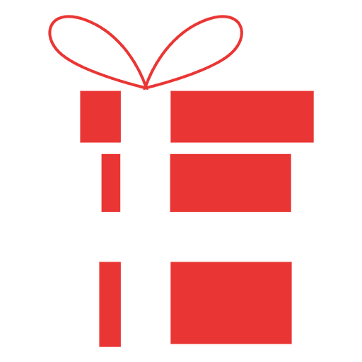 Gift flat icon red 04 PNG Design