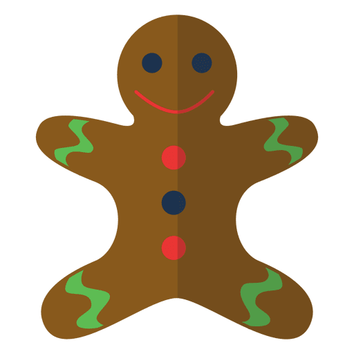 Gingerbread man cartoon icon 29