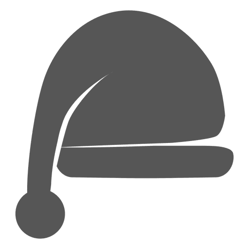 Icono de sombrero de santa claus gris 1 Diseño PNG