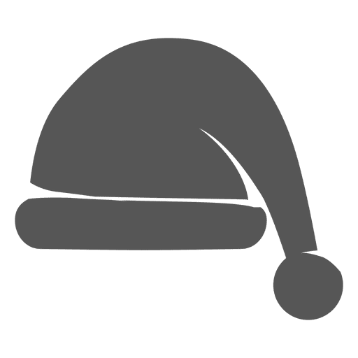Icono de sombrero de santa claus gris 5 Diseño PNG