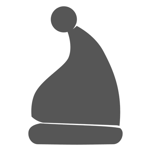 Icono de sombrero gris de santa claus 6 Diseño PNG