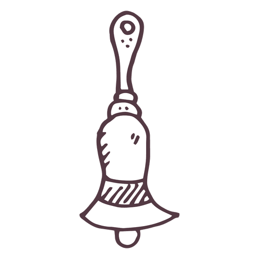 Hand bell hand drawn icon 47 PNG Design