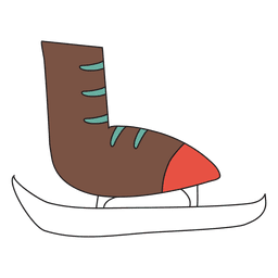 Ícone 35 do desenho do patim no gelo Desenho PNG