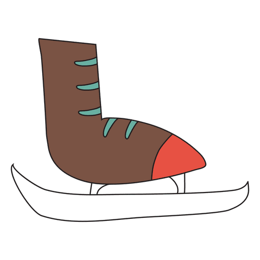 Ice skate cartoon icon 35 PNG Design