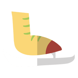 Ícone plano 8 do patim de gelo Desenho PNG