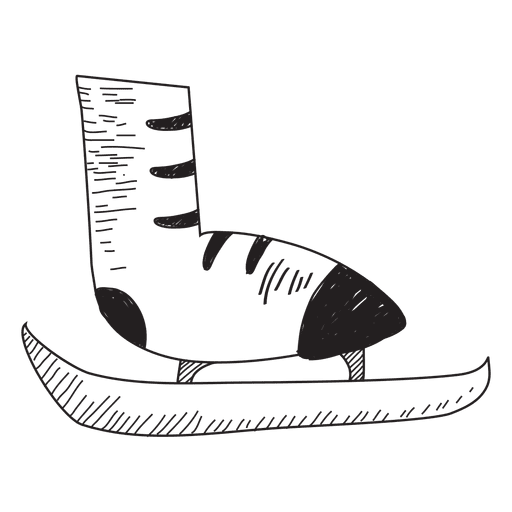Ice skate hand drawn icon 45 PNG Design