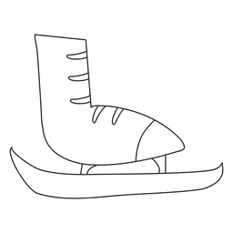 Ice skate hand drawn stroke icon 15 PNG Design