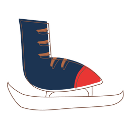 Iceskate cartoon icon 75 PNG Design
