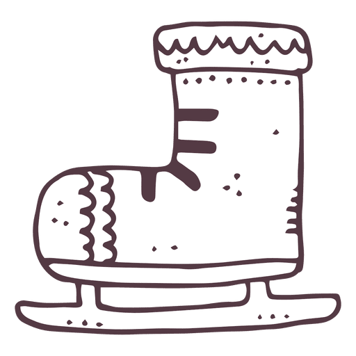 Iceskate hand drawn icon 8 PNG Design