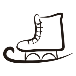 Icono de trazo de patinaje sobre hielo 56