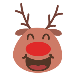 Rir renas emoticon rosto 55 Desenho PNG