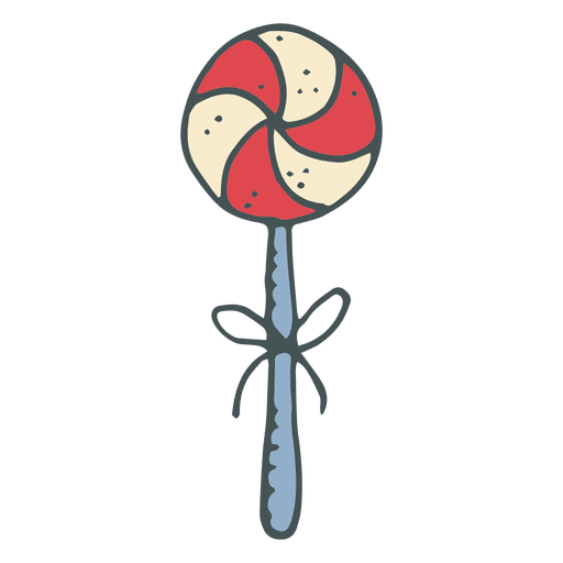 Lollipop handgezeichnete Cartoon-Ikone 9 PNG-Design
