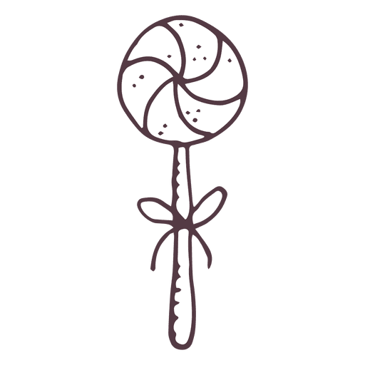 Icono de lollipop dibujado a mano 6 Diseño PNG