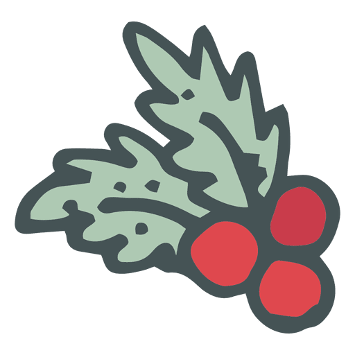 Mistletoe hand drawn cartoon icon 54 PNG Design