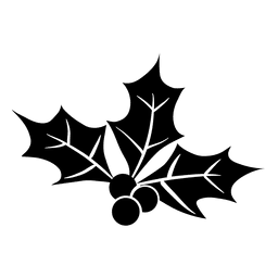 Icono de silueta de muérdago 29 Transparent PNG