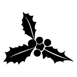 Icono de silueta de muérdago 31