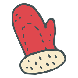 Mitten hand drawn cartoon icon 17 PNG Design
