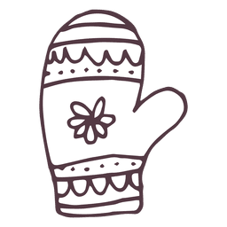 Mitten hand drawn icon 18 PNG Design