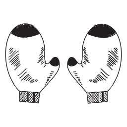 Mittens hand drawn icon 52 PNG Design