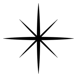 Silueta de estrella de la mañana 01 Diseño PNG