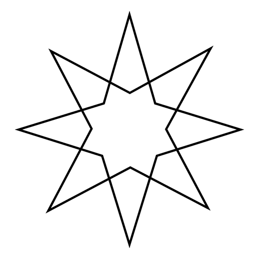 Mehrstern-Strichsymbol 04 PNG-Design