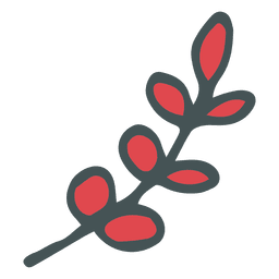 Ícone de desenho animado desenhado à mão de ramo de oliveira 21 Transparent PNG