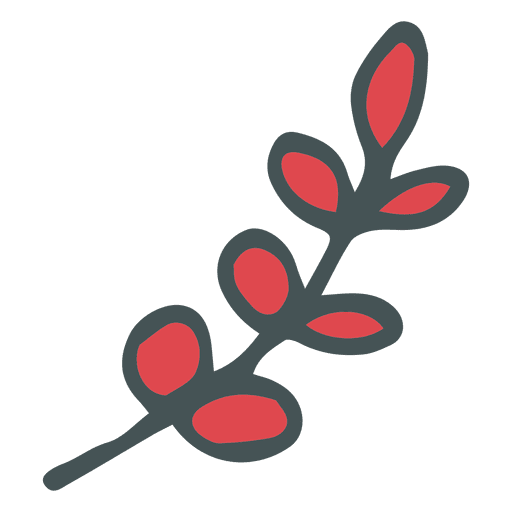 Olive branch hand drawn cartoon icon 21 PNG Design