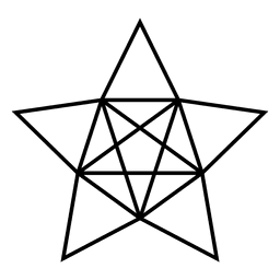 Estrela poligonal 3d 13 Desenho PNG