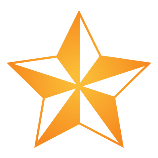 Polygonal star 3d 15 PNG Design