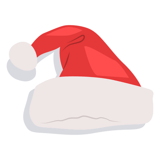 Roter Weihnachtsmann hat Schlagschattenikone 19 PNG-Design