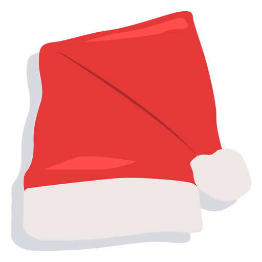 Roter Weihnachtsmann hat Schlagschattenikone 20 PNG-Design