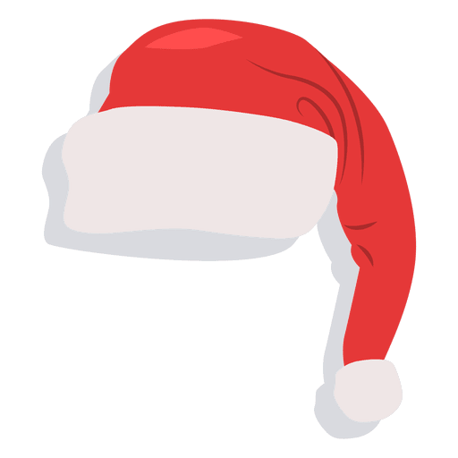 Roter Weihnachtsmann hat Schlagschattenikone 22 PNG-Design