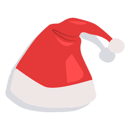 Sombrero rojo de santa claus icono de sombra 23 Diseño PNG