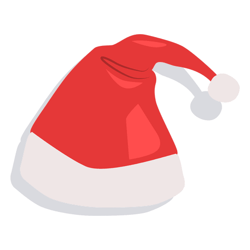 Roter Weihnachtsmann hat Schlagschatten-Symbol 23 PNG-Design
