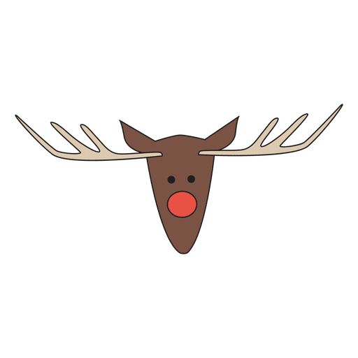 Reindeer head cartoon icon 26 PNG Design