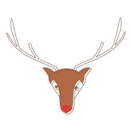 Reindeer head cartoon icon 61 PNG Design