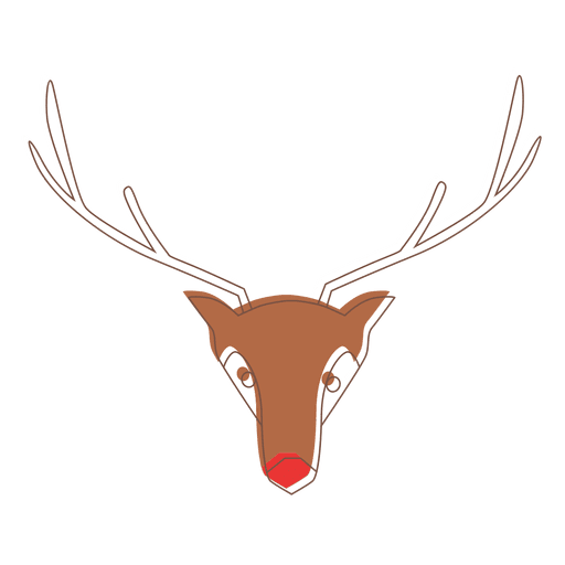 Reindeer head cartoon icon 61 PNG Design