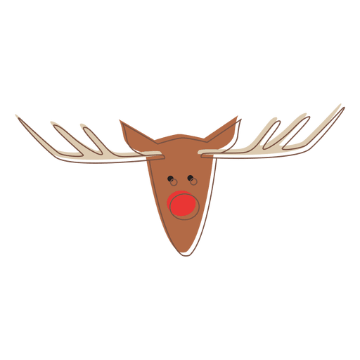 Reindeer head cartoon icon 66 PNG Design