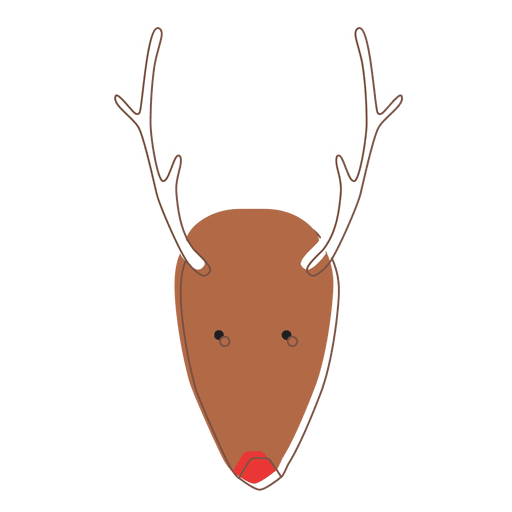 Reindeer head cartoon icon 73 PNG Design