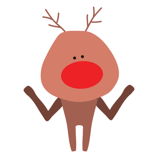 Reindeer cartoon shrugging 76 PNG Design