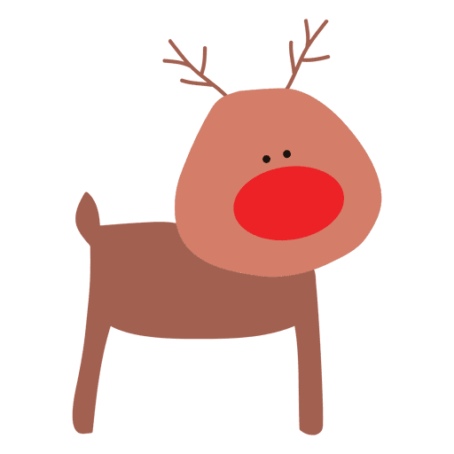 Reindeer cartoon standing 08 PNG Design