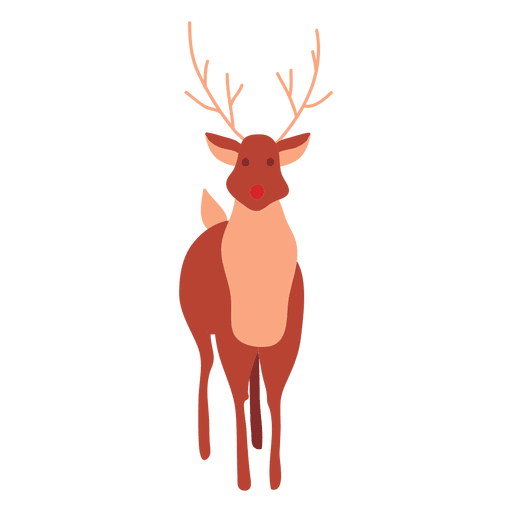 Reindeer cartoon standing 61 PNG Design