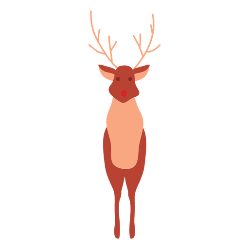 Reindeer cartoon standing 63 PNG Design