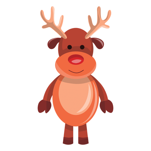 Reindeer cartoon standing 71 PNG Design