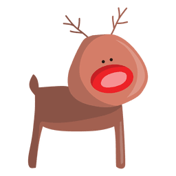 Reindeer cartoon standing 81 PNG Design