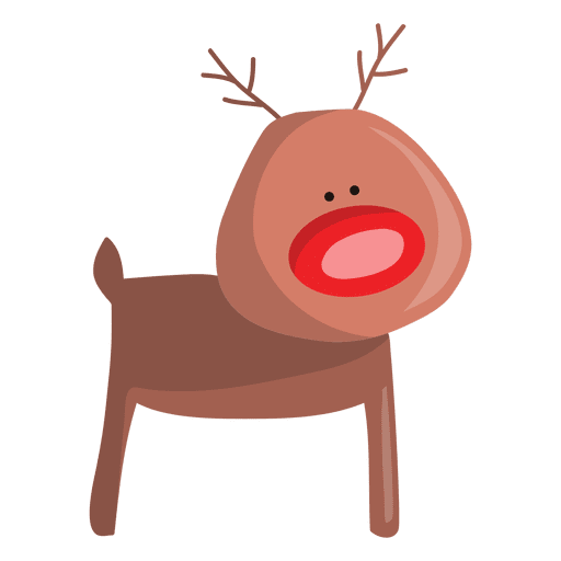 Reindeer cartoon standing 81 PNG Design