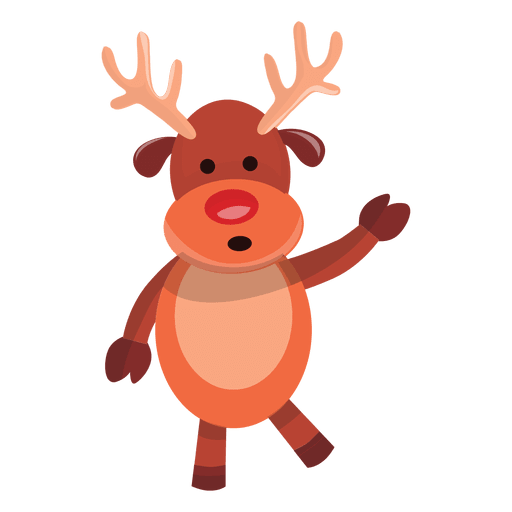 Reindeer cartoon talking 70 - Transparent PNG & SVG vector file