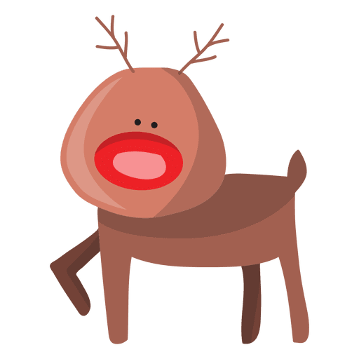 Reindeer cartoon walking 82 PNG Design