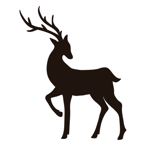 Download Reindeer Silhouette Standing 18 Transparent Png Svg Vector File