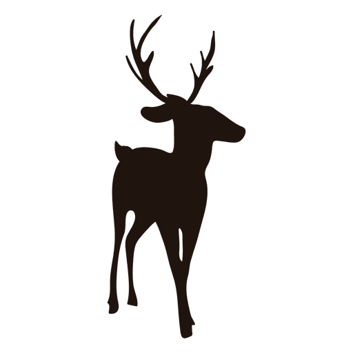 Reindeer silhouette standing 85 PNG Design